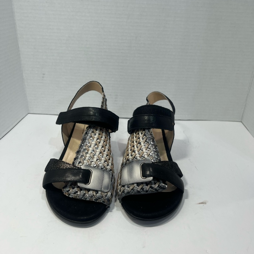 Unity in Diversity Black and Silver Sandals